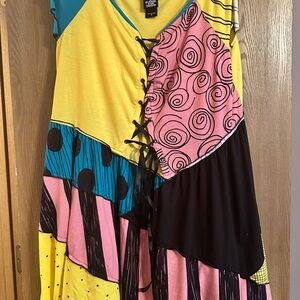 Disney Sally The Nightmare Before Christmas Costume- Black, Yellow, Pink, Blue